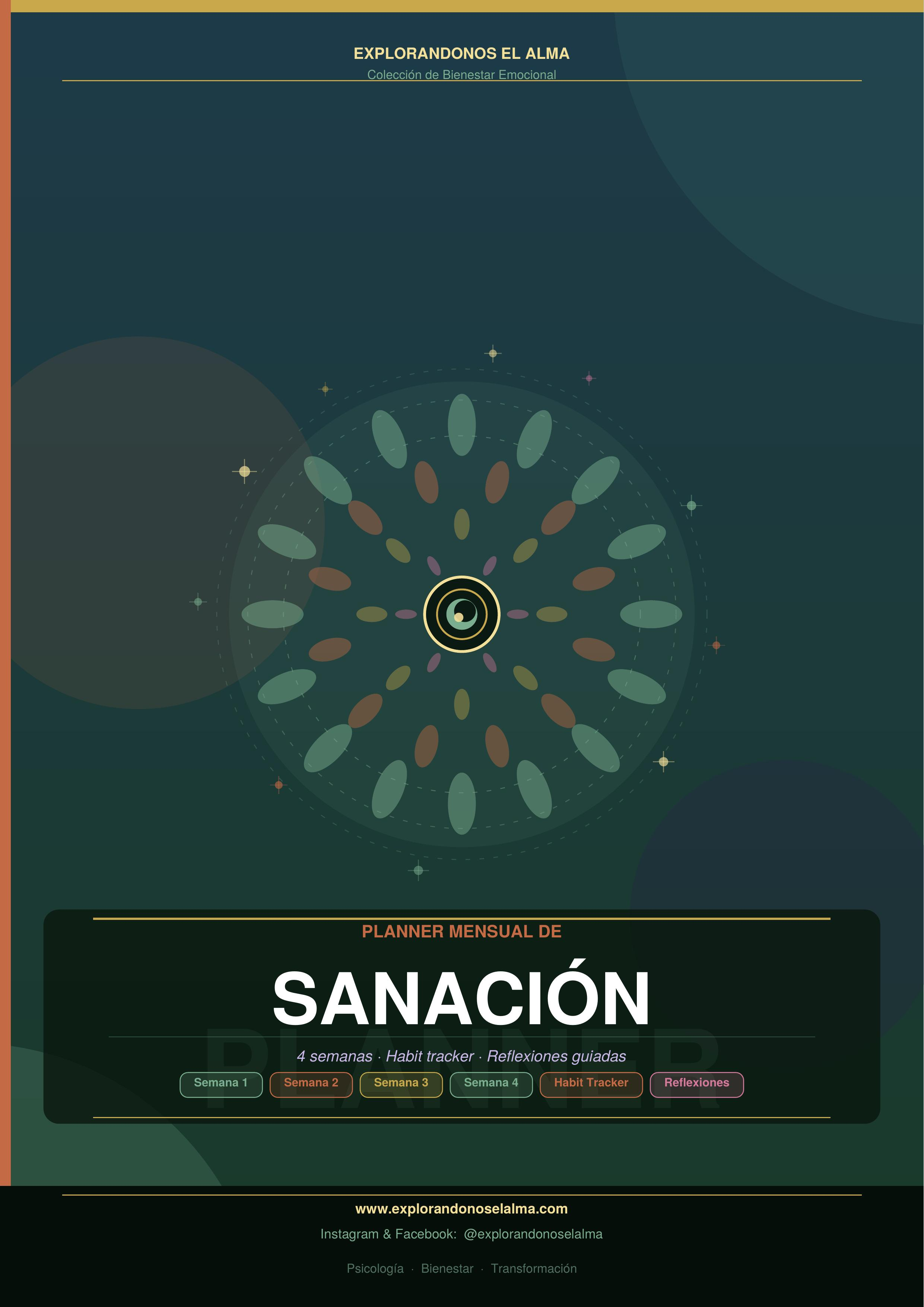 Planner Mensual de Sanación — 4 Semanas de Proceso Guiado