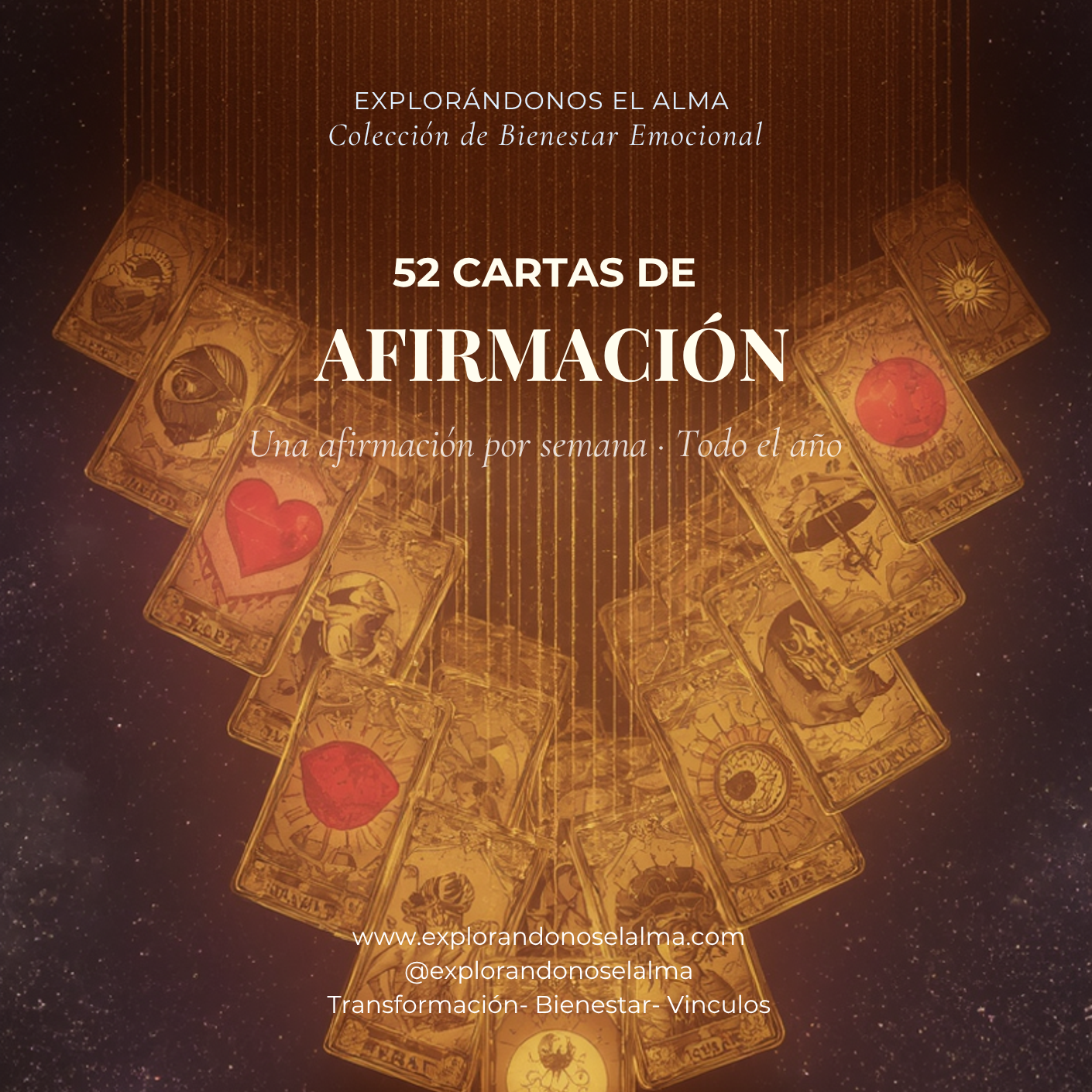 52 Cartas de Afirmación — Identidad, Sanación, Límites y Amor Propio